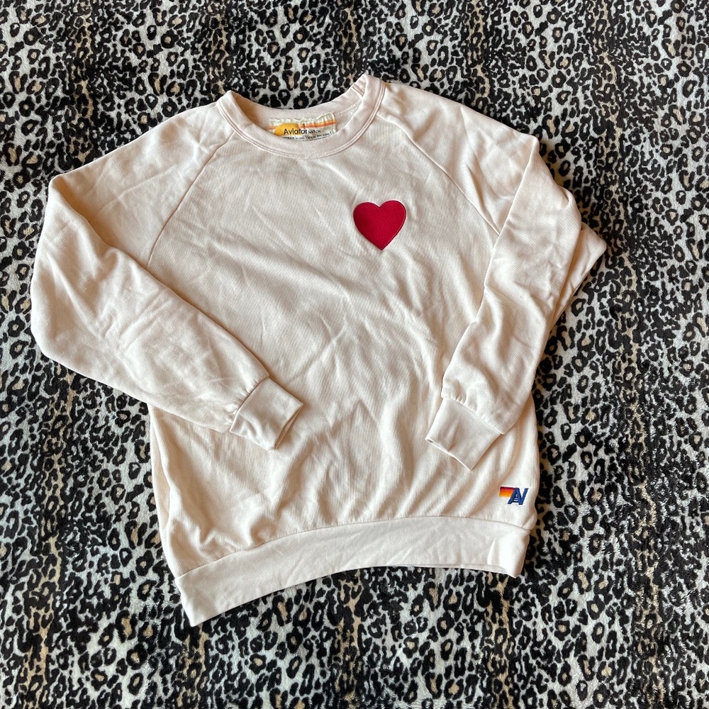 Aviator Nation Heart Sweatshirt